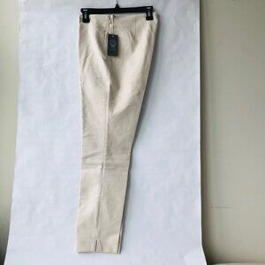 Vince Camuto  Ankle  Pants With Side Zipper Cool Beige Size 8